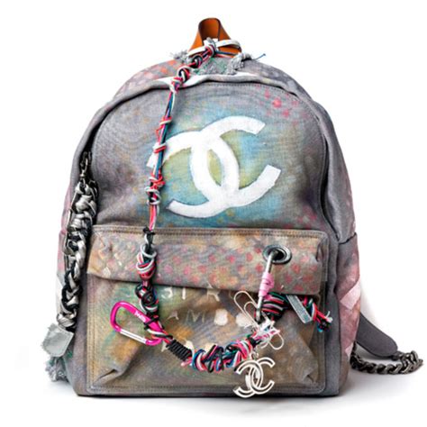 mochila chanel graffiti|chanel graffiti suits.